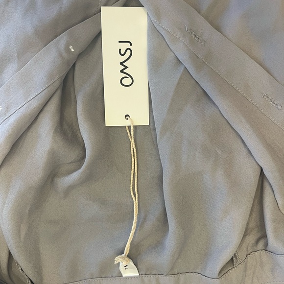 Gray gauzy Button up shirt - Picture 2 of 3